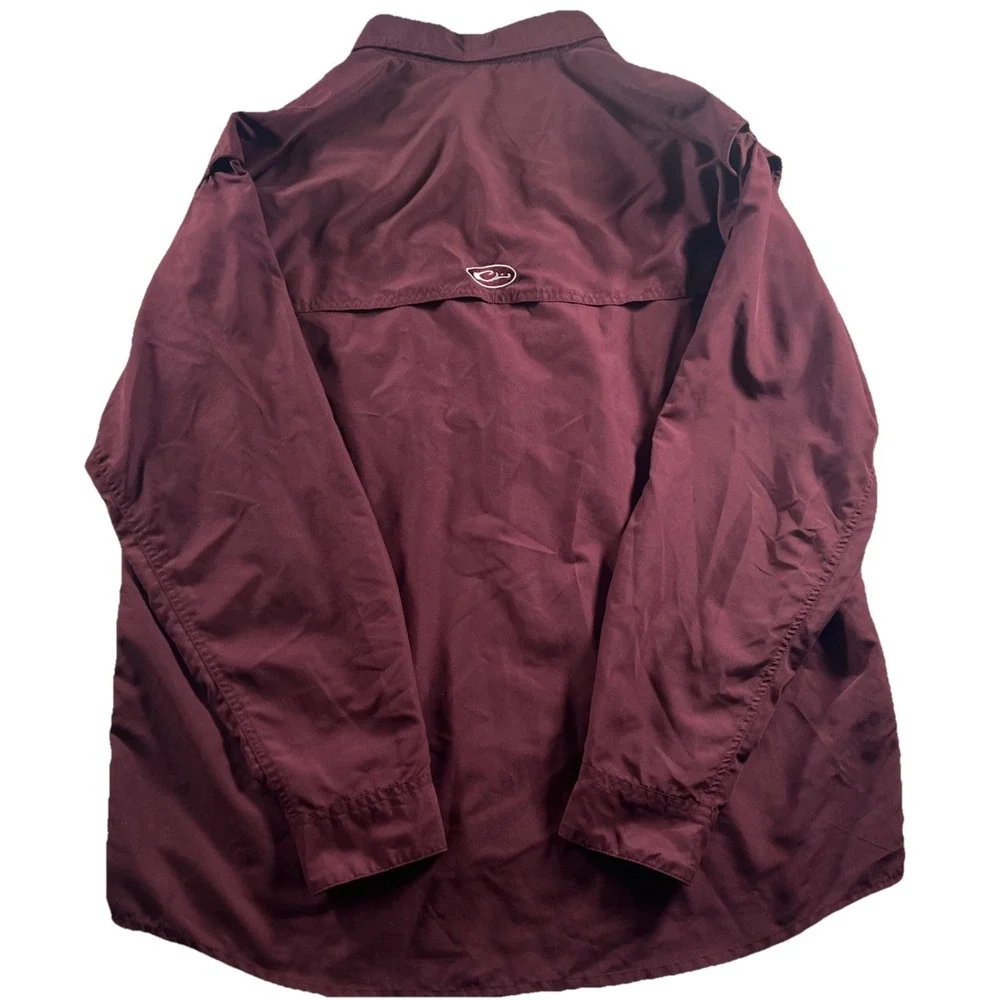 Drake Waterfowl Systems Mississippi State Bulldogs Button Up‎ Shirt size XL Nice